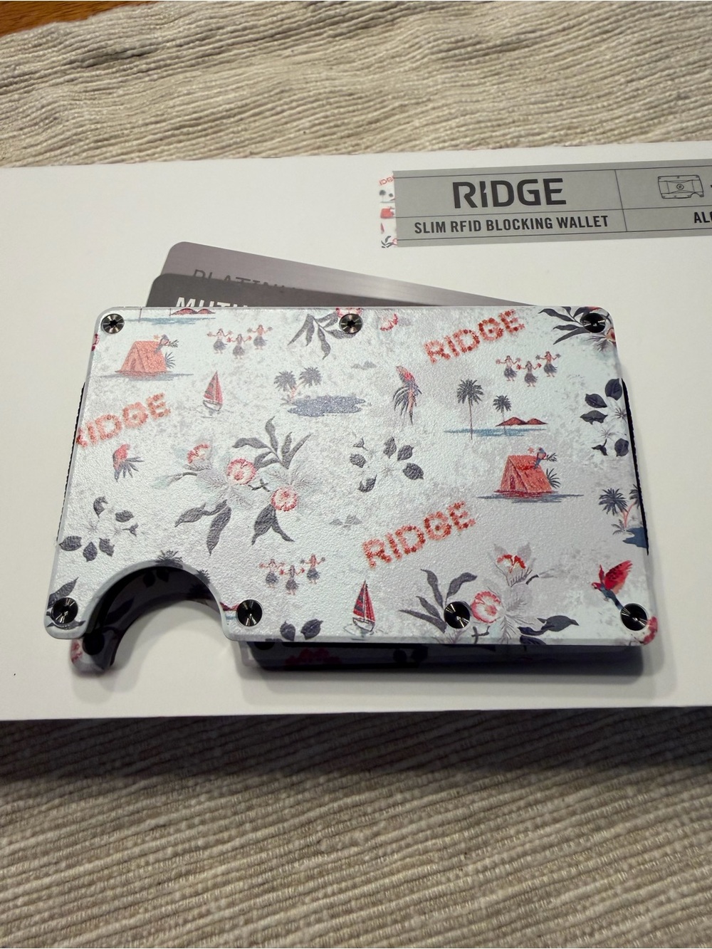 Ridge RFID slim wallet